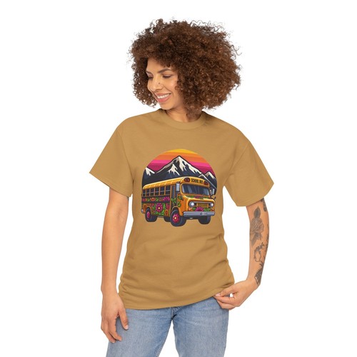 Skoolie love vintage sunset - love,