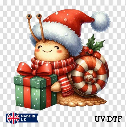 Christmas snail dtf - christmas,