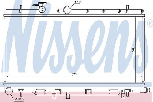 Nissens radiator for subaru - nissens,