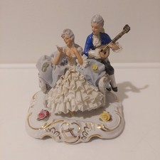 DRESDEN Vintage Figurine LADY