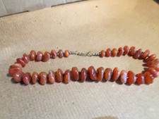 RED/ORANGE STONE/GEM NECKLACE