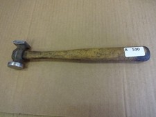 Hammer silversmiths jewellers short head 1 1/8" SQ, 1 1/4" round x 11 1/2"