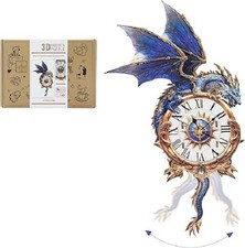 3D Wooden Dragon Clock Puzzle