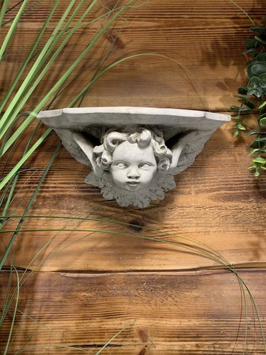 Stone garden cherub - stone, with