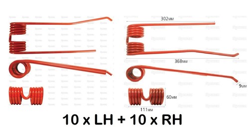 Haytine tedder 10 - x, +
