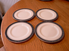 4 ROYAL DOULTON "SHERBROOKE" SALAD PLATES. 8".