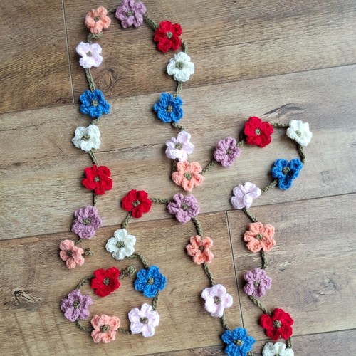 Hand crochet flower - hand,