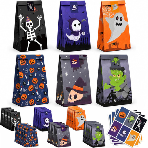 Pcs halloween gift bags - 24,