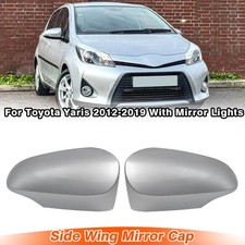 Pair Silver Side Wing Mirror