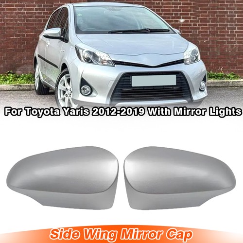 Pair silver side wing mirror - pair,