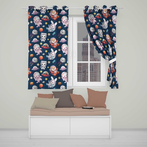 Blackout eyelet curtains cute - eyelet,