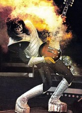 Ace Frehley Smoking Guitar 4x6