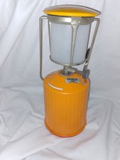 Primus 2250 Gas Lamp Orange Lantern Handheld Retro Camping Made In Sweden