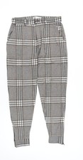 Zara Women Grey Tartan Plaid
