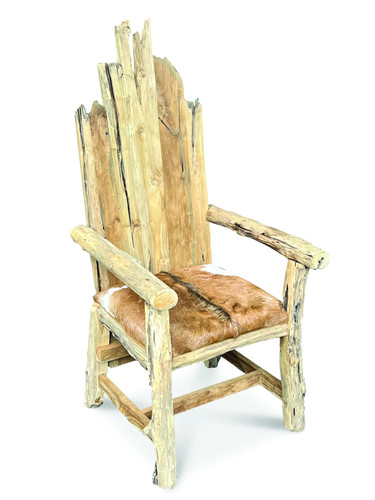 Teak root king chair with - king,