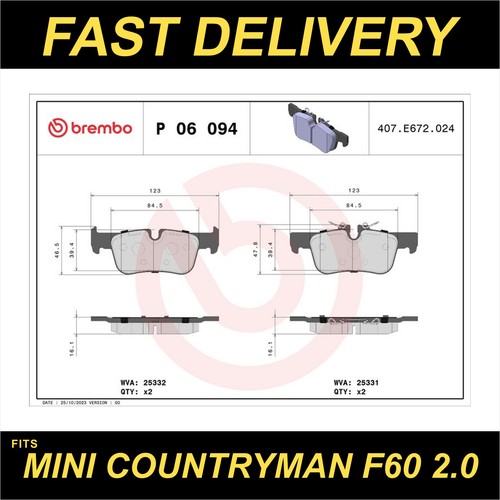 Brembo brake pads set fits - set,