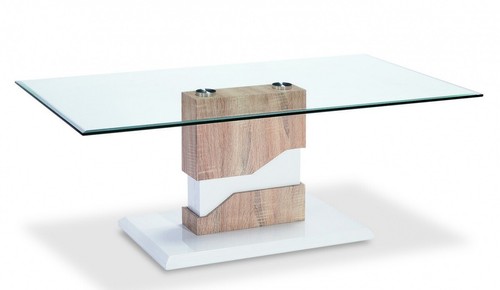 Glass white gloss coffee - white,