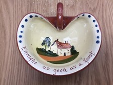 ROYAL WATCOMBE POTTERY, TORQUAY, 'Enoughs as good as a feast' JAM DISH c.1950's