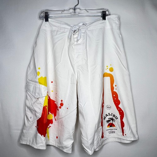 Malibu white board shorts mens - board,