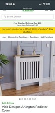 Vida Designs Arlington Radiator Cover Small, White