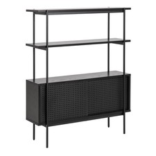 Small Black Bookcase with