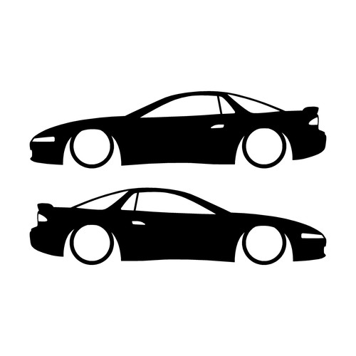 Set car decal - set, of