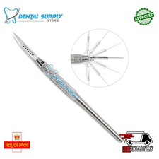 Dental Adjustable 180 Degree Round Scalpel Handle #3 Rotatable Surgical Holder