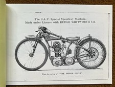 JAP 500 cc MOTORCYCLE KTOR SPEEDWAY MANUAL MORGAN Racing HRD PARTS FRAME ULSTER 