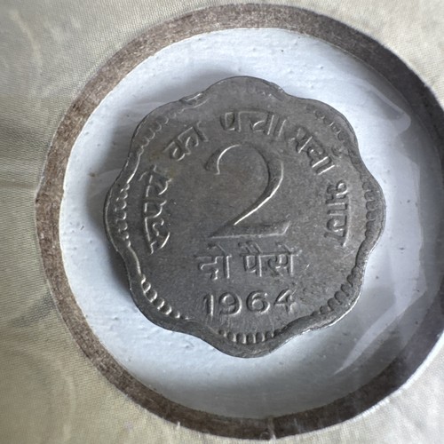 1964 old indian coin piasa - indian,