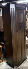 Priory Oak Vintage Single Hall Cupboard / Wardrobe