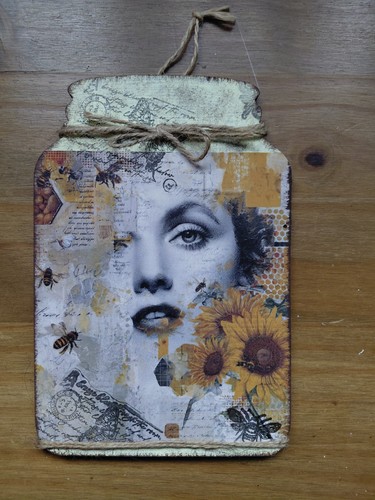 Unique hand decorated wooden