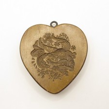 1980s German Springerle Heart