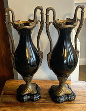 Antique Pair Of Large Black