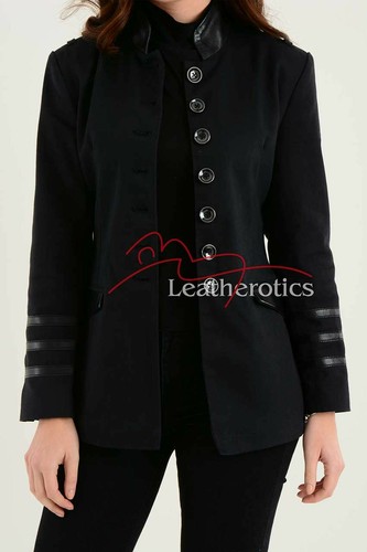 Ladies black cotton jacket - ladies,