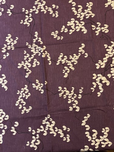 Purple sakura fabric snowdrops - sakura,