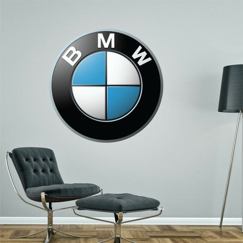Bmw logo wall sticker bedroom - bmw,