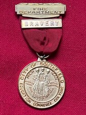 Fireman Bravery Medal - City of Southfield MI Firefighter