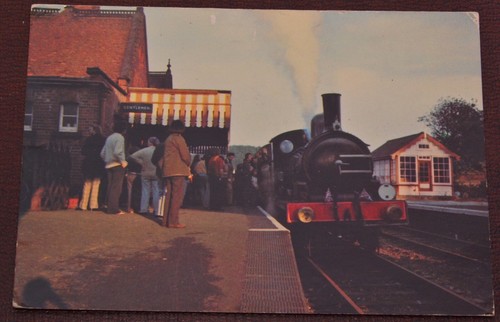 Steam locomotive postcard - steam,