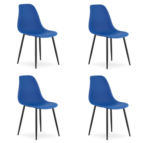 Set wat chair in blue - of, 4