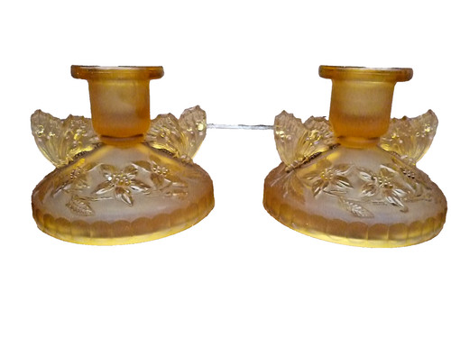Sowerby amber art deco - art,
