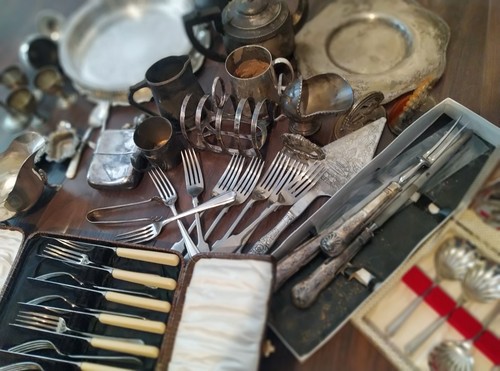 Large job lot - large, silver