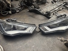 Headlights Audi A3 8V 2012-2016 Black Inner Headlamps 1 Pair Drivers & Passenger