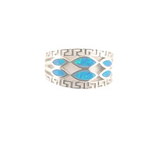 Blue Opal Ring Marquise