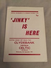1971/72 Clydebank v Celtic SLC
