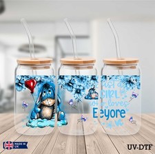 Eeyore UV DTF Sticker - 16oz