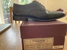 Men's black all-leather Piccadilly shoes, 10.5 F fitting,  TM Lewin