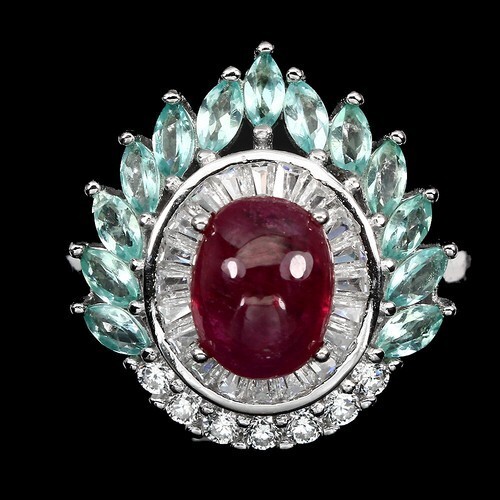 Stunning ruby and apatite - and,