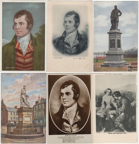 Robert burns postcard - robert,