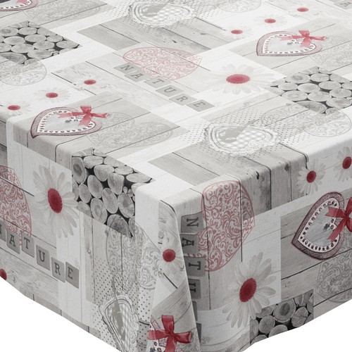 Red grey love nature pvc - nature, vinyl