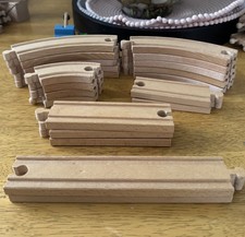 Brio Train Tracks Vintage wooden Brio Train Track Set Train Track Pieces Bundle